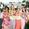 2 in 1 Luau Photo Booth Props Frame Party Supplies: Hawaiian Tropical Tiki Birthday Baby Shower Bridal Shower Wedding Decorations (Assembly Needed)